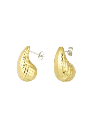 Boucle D'oreille Pendante Essentielle - Doré h5 