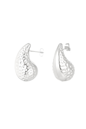 Boucles D'oreilles Pendantes Moyennes Structurées h5 