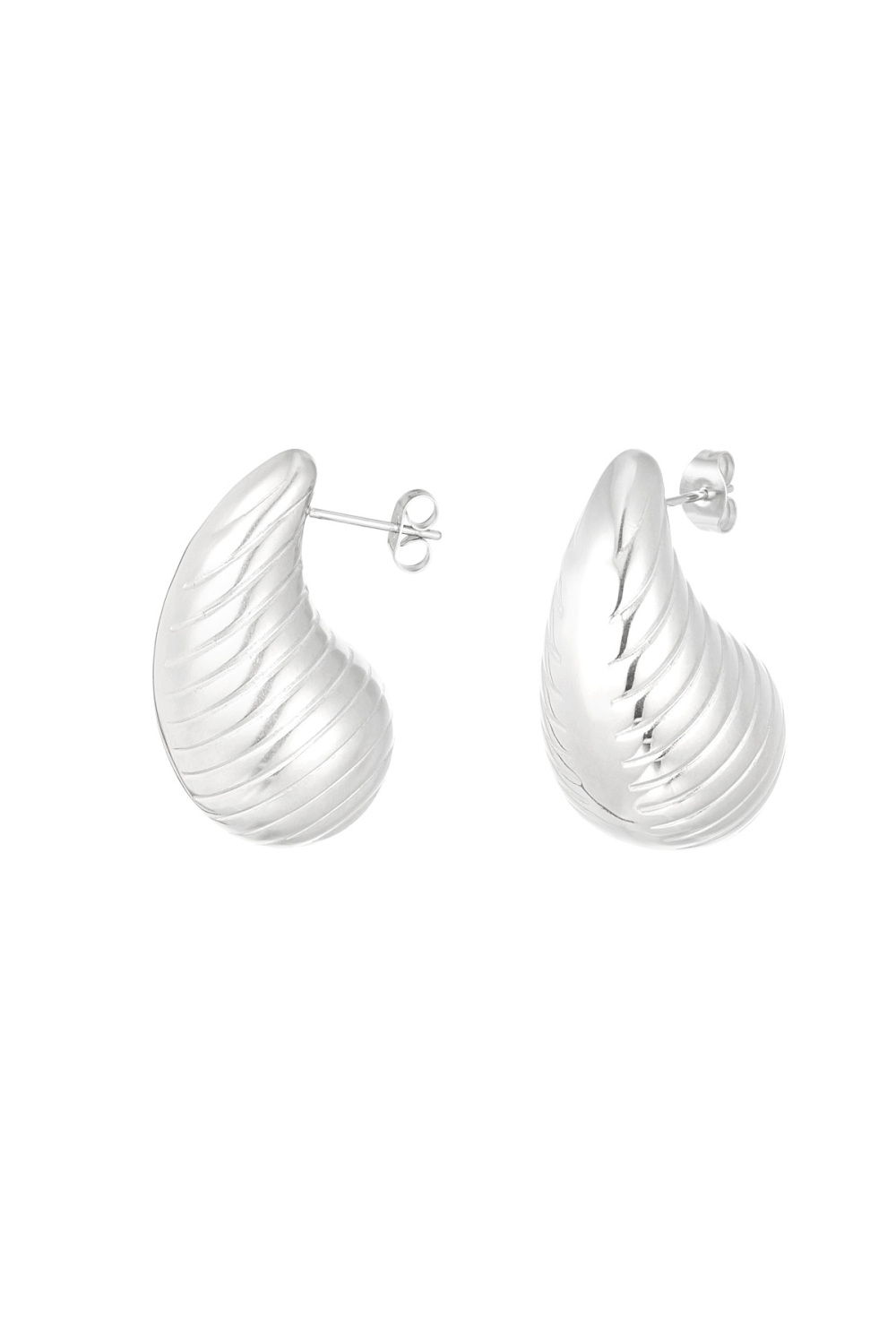 Boucles D'oreilles Structurées Pendantes - Yehwang 