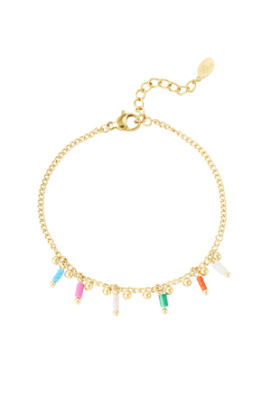 Bracelet Couleurs Désordonnées - Doré h5 