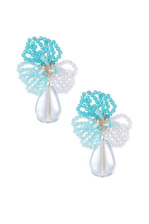 Boucles D'oreilles Fleur Avec Perle h5