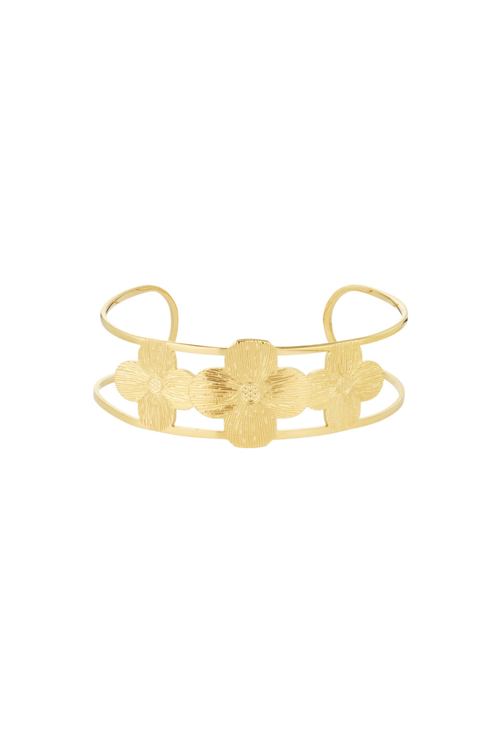 Bracelet De Fête Fleuri - Doré