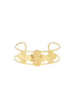 Bracelet De Fête Fleuri - Doré h5