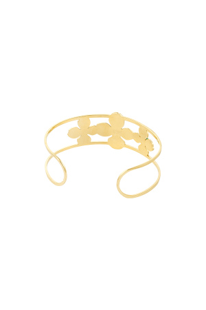 Bracelet Bohème Sans Fleurs - Doré h5 Image3