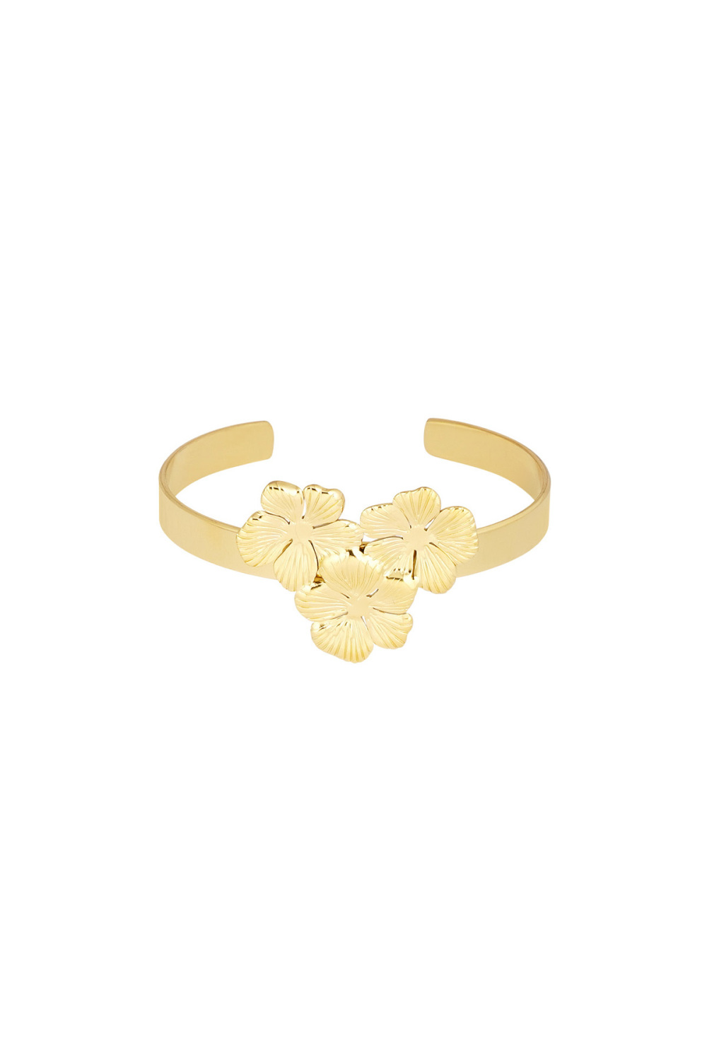 Bracelet De Fête Floral Classique - Doré  