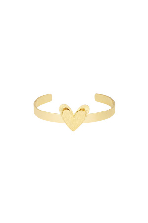 Bracelet Double Amour - Doré h5 