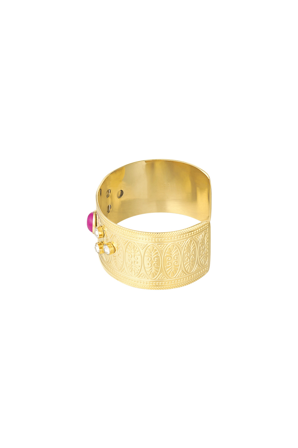 Bracelet Manchette Avec Diamants Et Pierre Image2