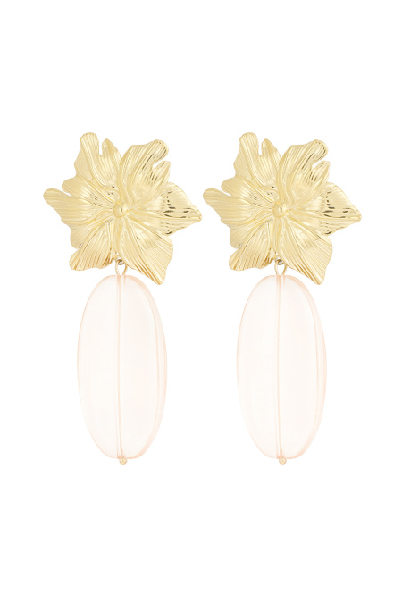 Boucles D'couleur Oreilles Fleur Impeccable