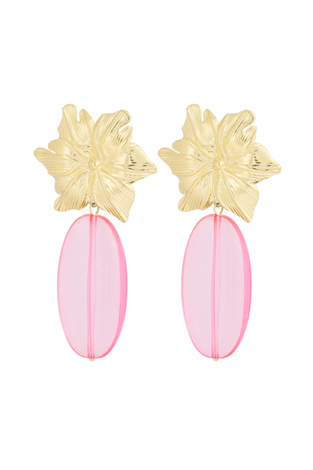 Boucles D'couleur Oreilles Fleur Impeccable