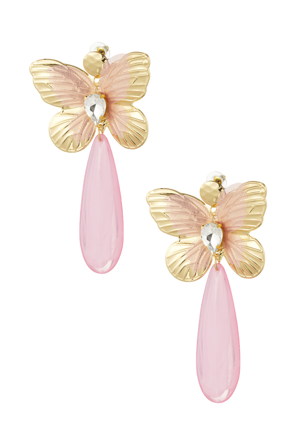 Boucle D'oreille Charm Papillon Avec Diamant 