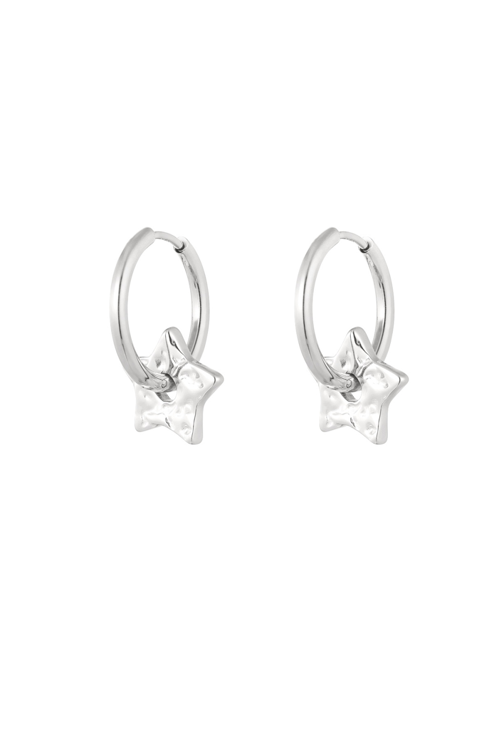 Boucles D'oreilles Basiques Avec Breloques Étoiles 