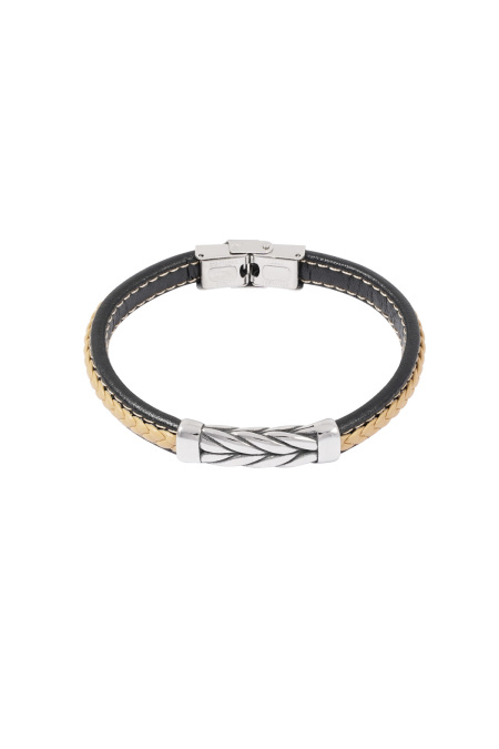 Bracelet homme argent tressé