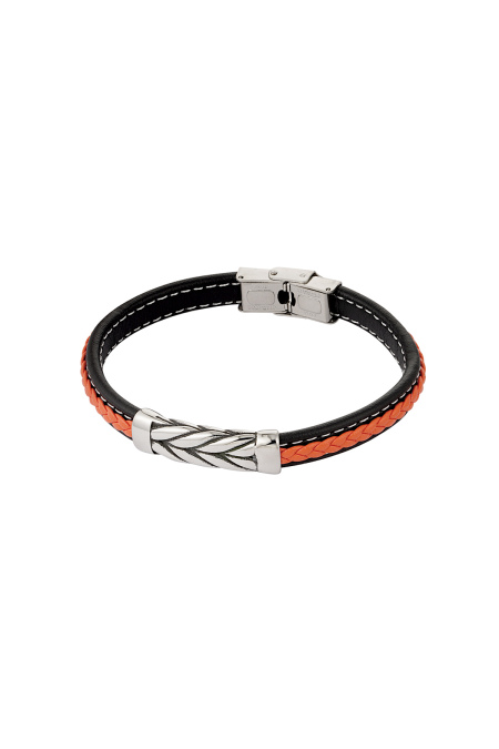 Bracelet homme argent tressé