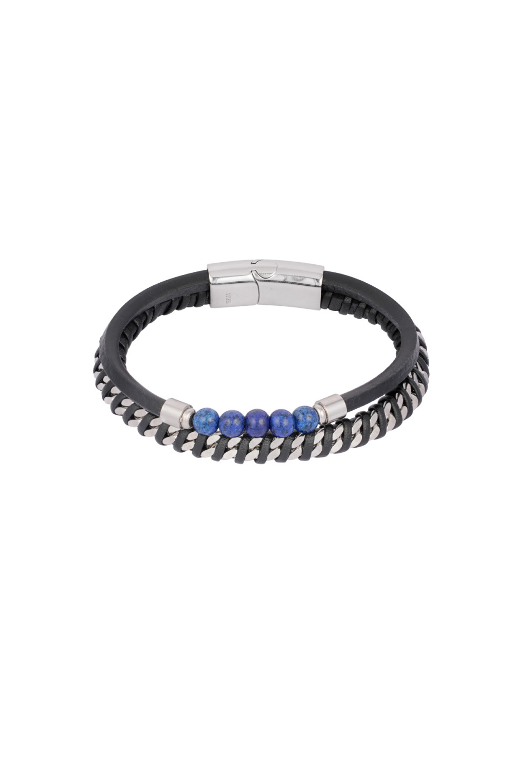 Bracelet Homme Sérénité - Noir Bleu 
