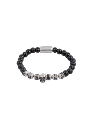 Bracelet Avec Perles Et Tête De Mort h5