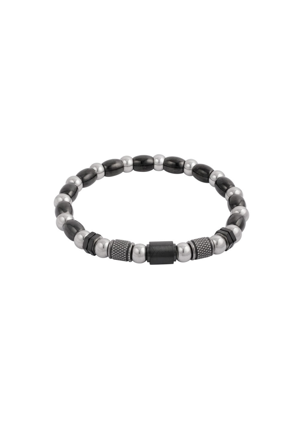 Bracelet Homme Zénith - Argent Noir 