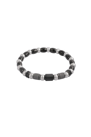 Bracelet Homme Zénith - Argent Noir h5 