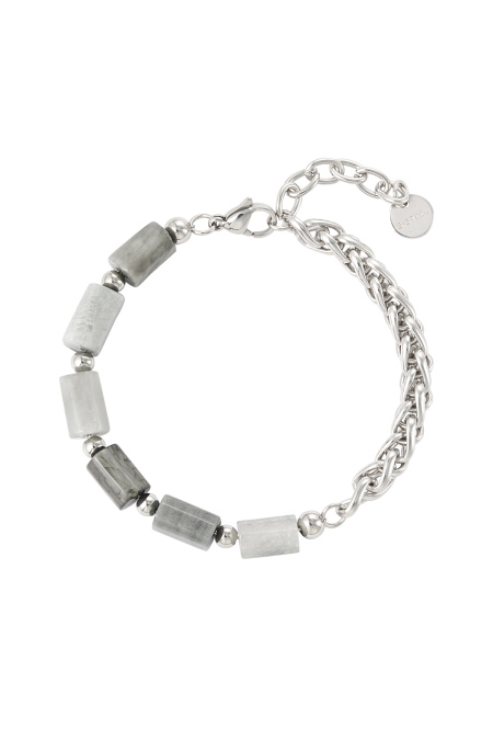 Bracelet mi-chaine mi-charms