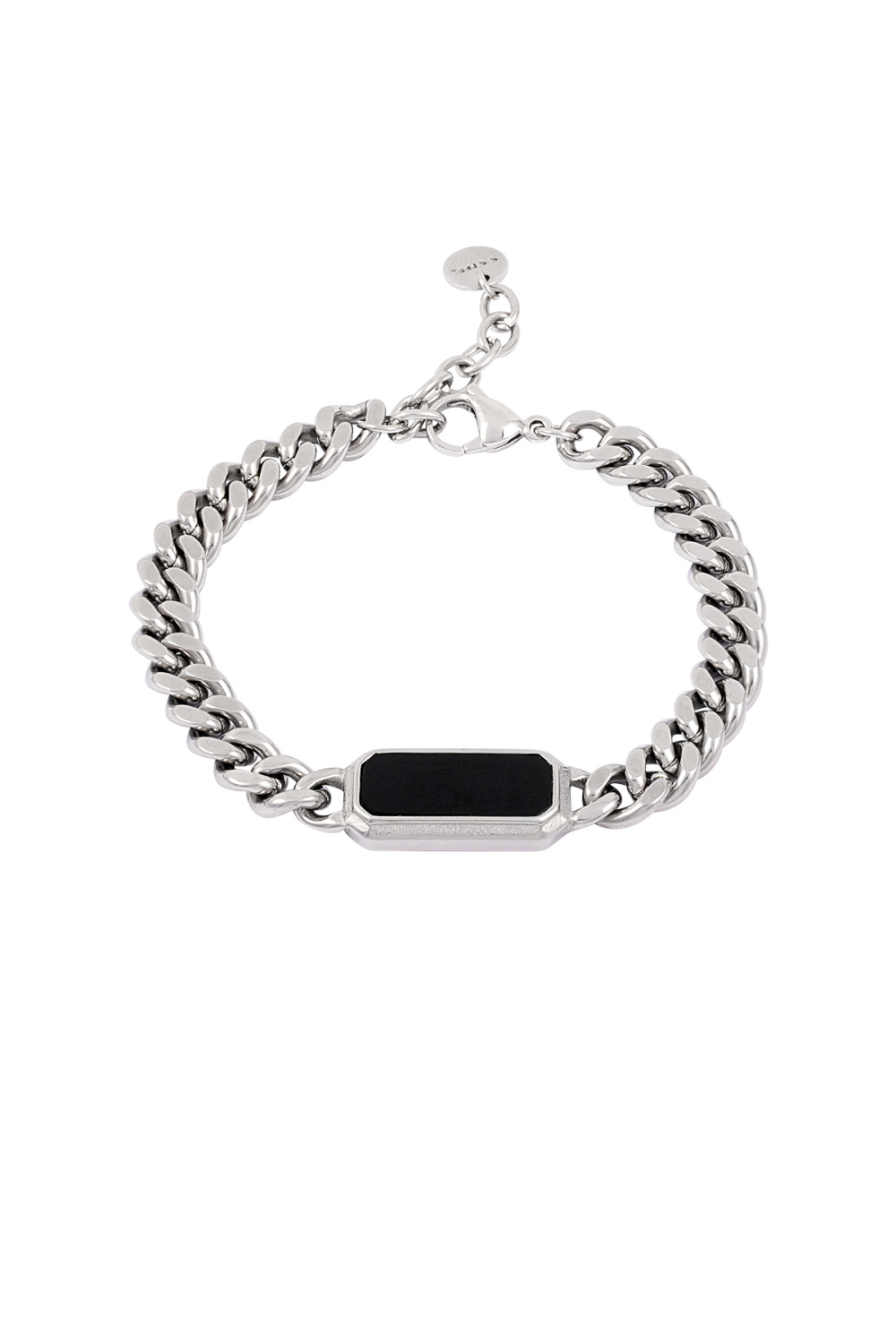 Bracelet Lien Avec Pierre Noire
