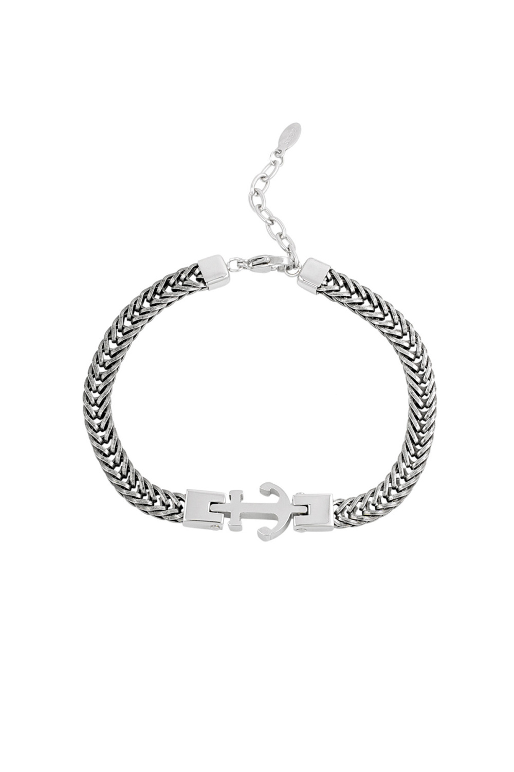 Bracelet Manchette Ancre Pour Homme - Argenté Image3