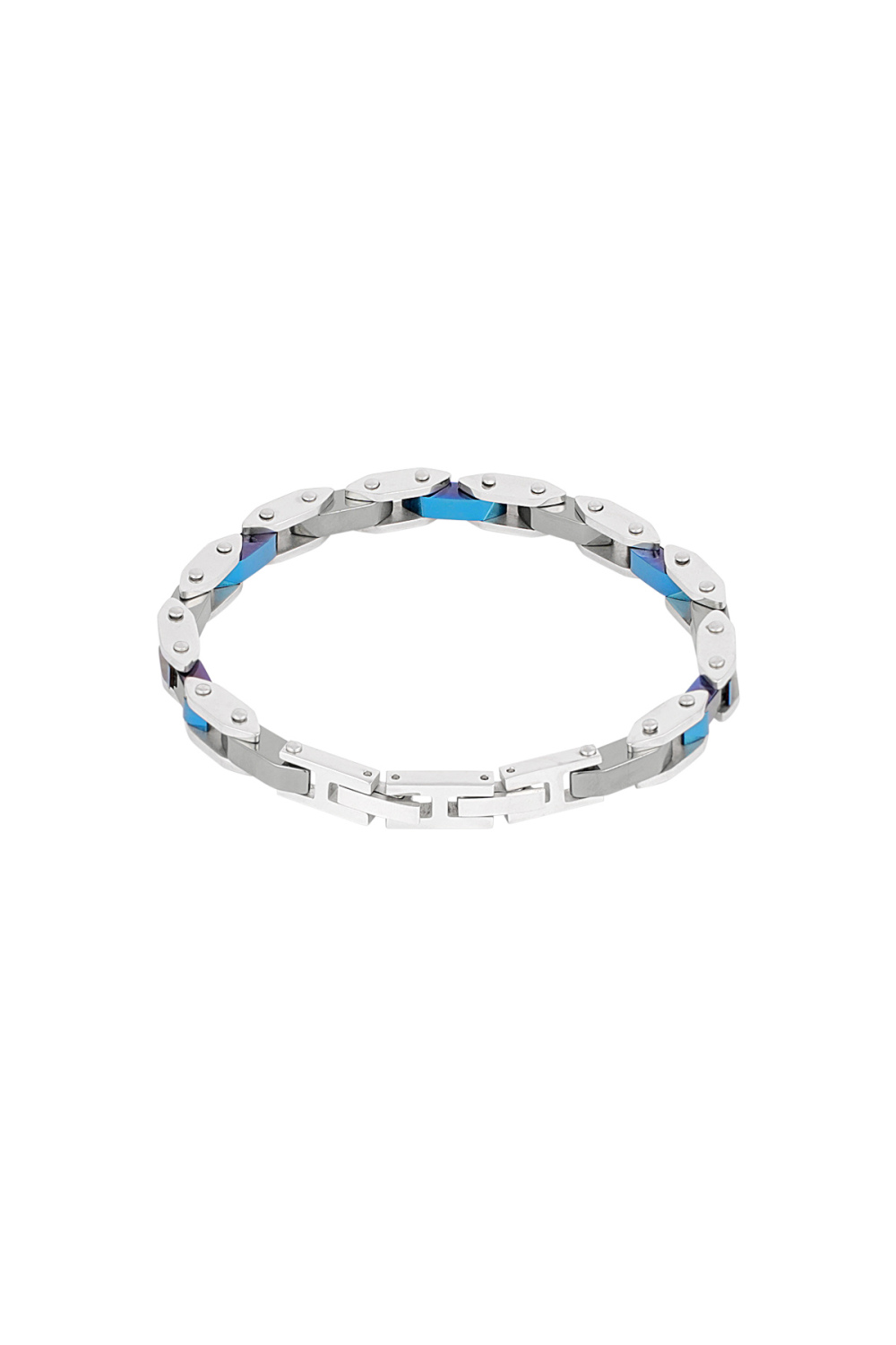 Bracelet Homme Evo Strap Argent Bleu 
