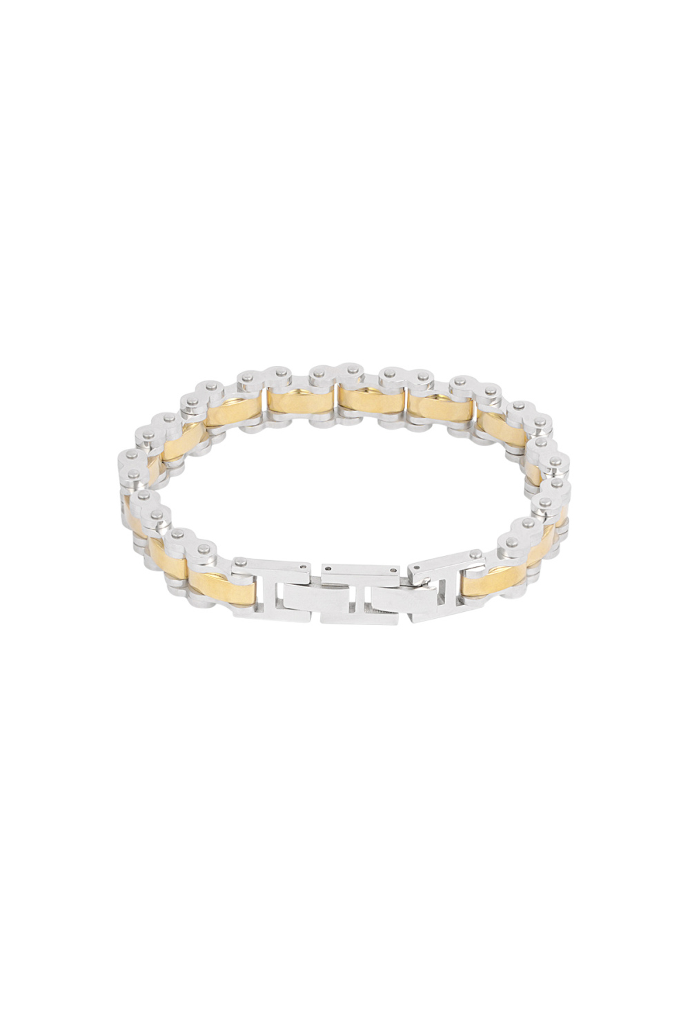 Bracelet Manchette Fusion Homme - Argent Doré Image3