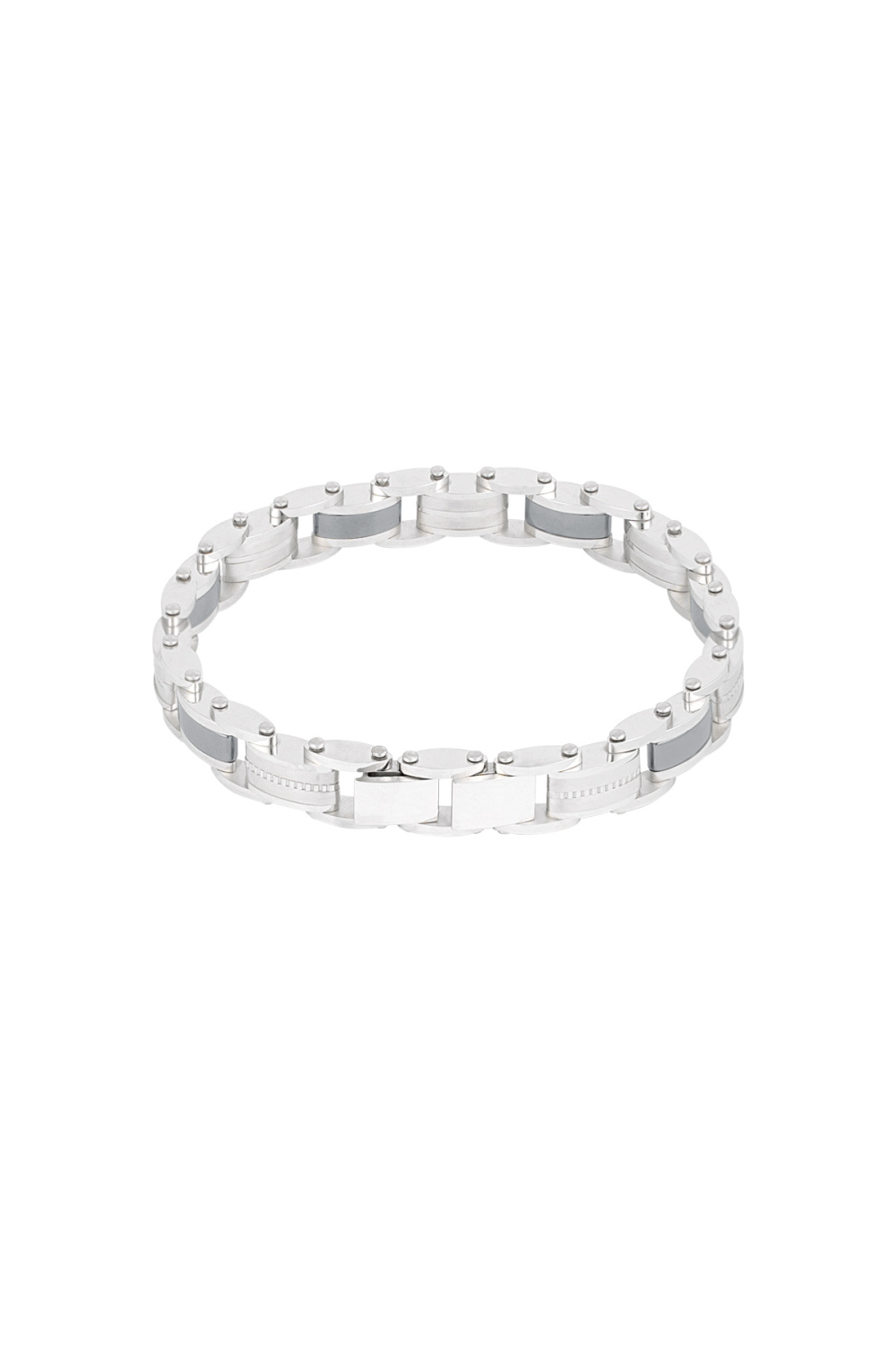 Bracelet Homme Acier À Maillons - Argent - 1Cm 