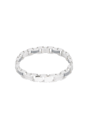 Bracelet Homme Acier À Maillons - Argent - 1Cm h5 