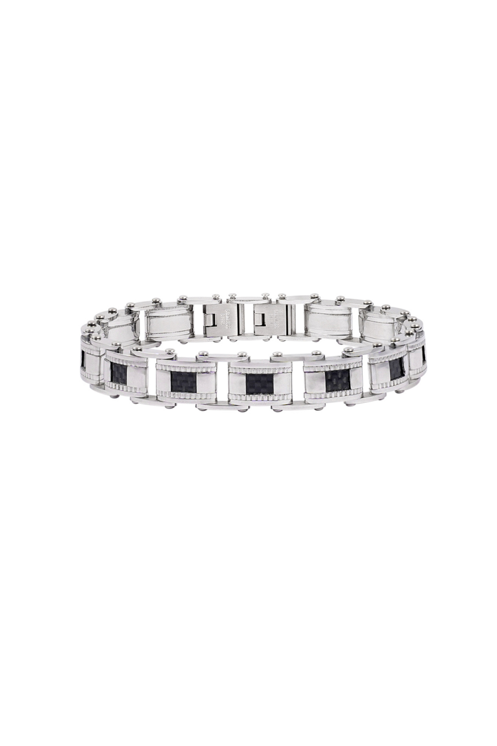 Bracelet Homme Casual - Noir/Argent
