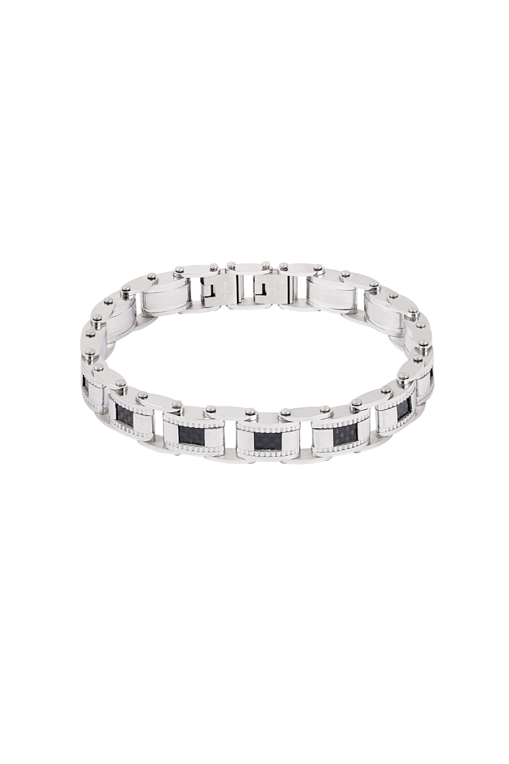 Bracelet Homme Casual - Noir/Argent h5Image3