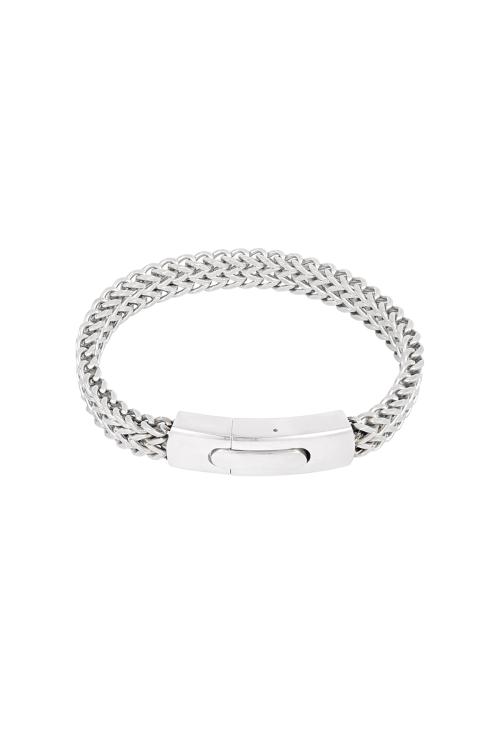 Bracelet Homme Rayure Acier h5Image2
