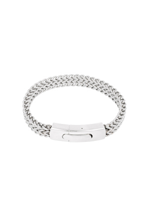 Bracelet Homme Rayure Acier h5 Image2