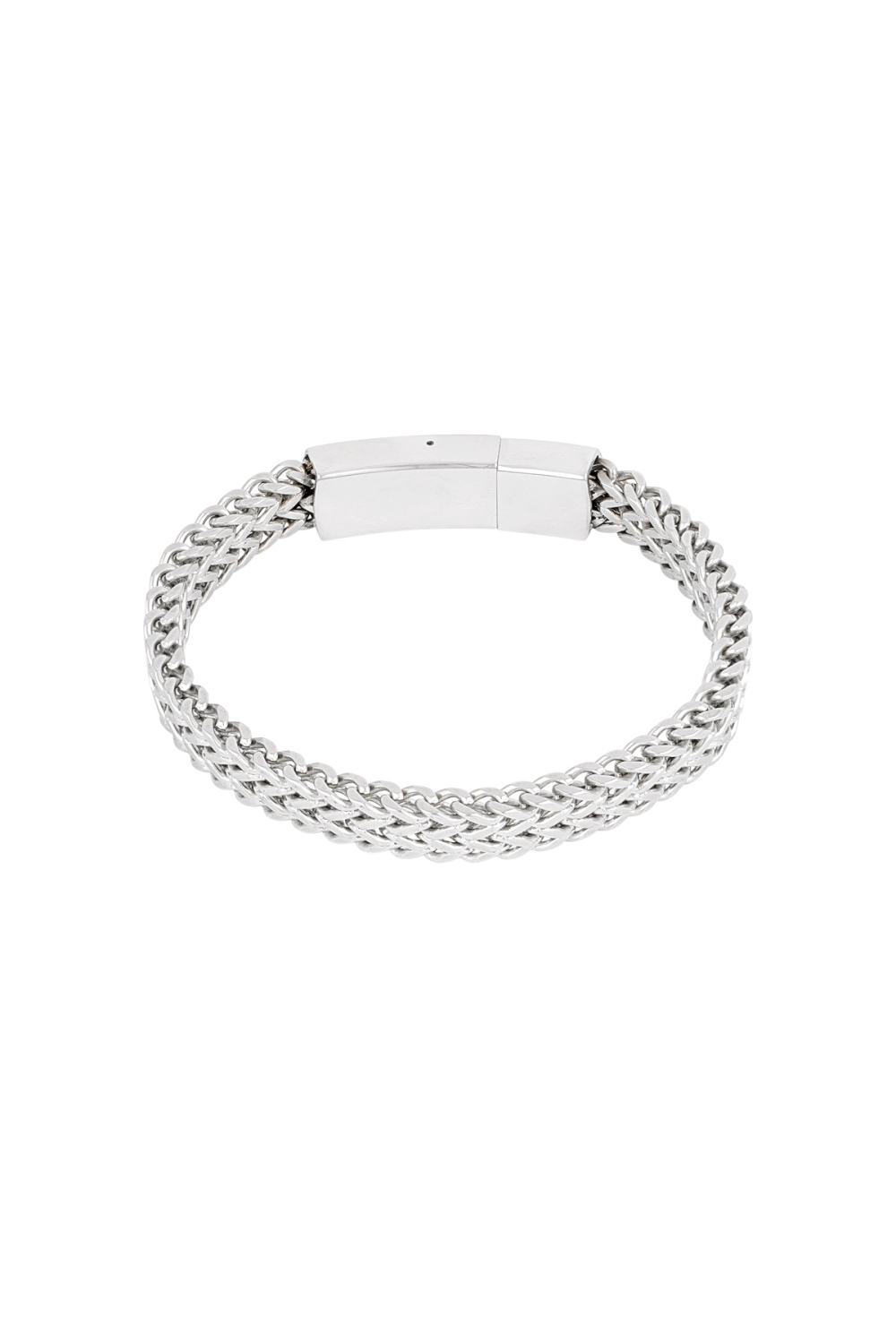 Bracelet Homme Rayure Acier