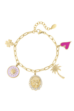 Bracelet À Breloques Ressorts Palmiers h5 