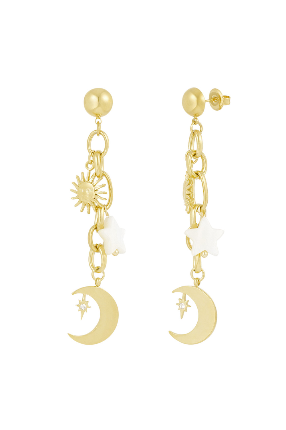 Boucles D'oreilles Étoiles Brillantes