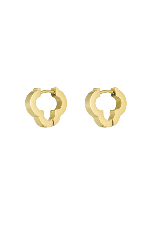 Boucles D'oreilles Trèfle Basic Medium h5 