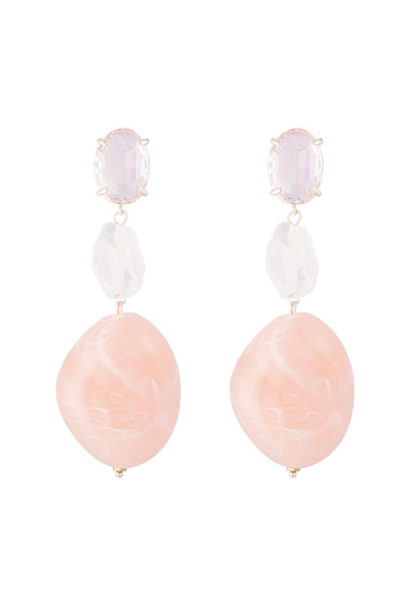 Boucles d'oreilles en verre Statement