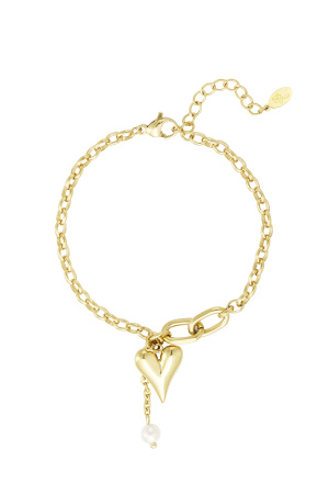 Bracelet Jolis Coeurs - Doré h5 