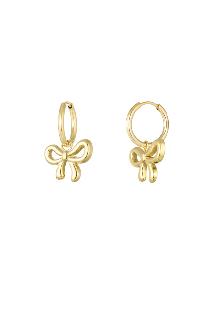 Boucles d'oreilles noeud vie - doré