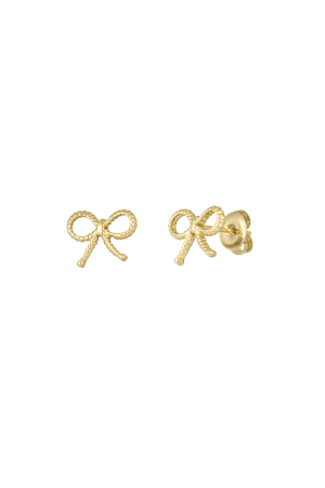 Clous D'oreilles Noeud Basic - Doré h5 
