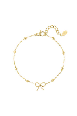 Bracelet Noeud Basique - Doré h5 