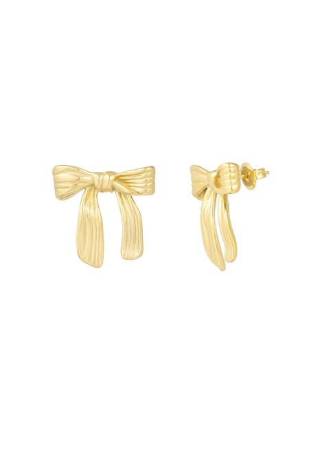 Boucles d'oreilles joli noeud - doré