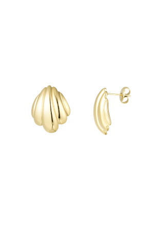 Boucles D'oreilles Coquillage - Doré h5 