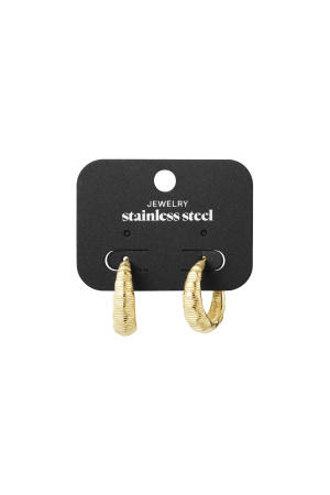 Boucles D'oreilles Créoles Texturées h5 Image3