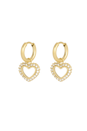 Boucles D'oreilles Coeur Diamant h5 
