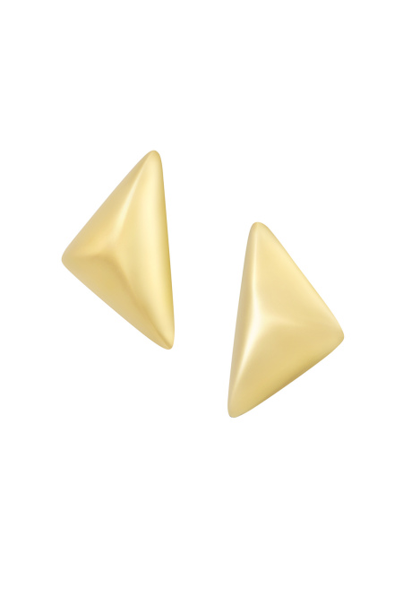 Boucles d'oreilles triangle plié - doré 