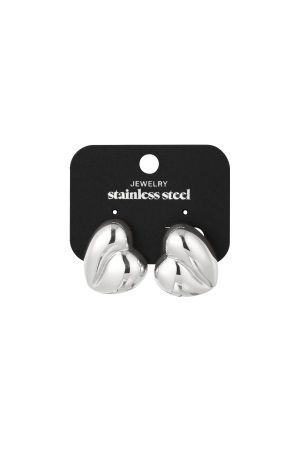 Boucles D'oreilles Forme Coeur - Doré h5 Image3