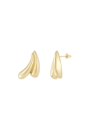 Boucles D'oreilles Drippies - Doré h5 