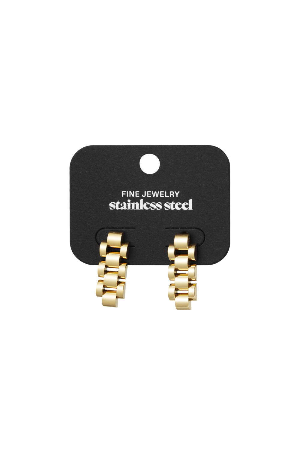 Boucles D'oreilles Maillons Longs - Doré Image3