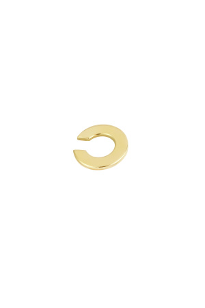 Boucle D'oreille Simplicité Étranger - Doré h5 Image4